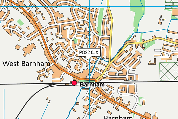 PO22 0JX map - OS VectorMap District (Ordnance Survey) PO22 0JX map - OS VectorMap District (Ordnance Survey)