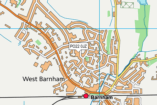 PO22 0JZ map - OS VectorMap District (Ordnance Survey) PO22 0JZ map - OS VectorMap District (Ordnance Survey)
