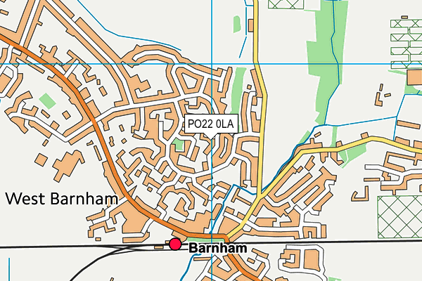 PO22 0LA map - OS VectorMap District (Ordnance Survey) PO22 0LA map - OS VectorMap District (Ordnance Survey)