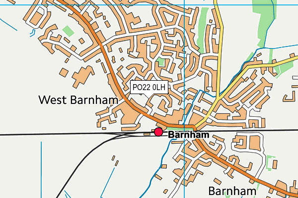 PO22 0LH map - OS VectorMap District (Ordnance Survey) PO22 0LH map - OS VectorMap District (Ordnance Survey)