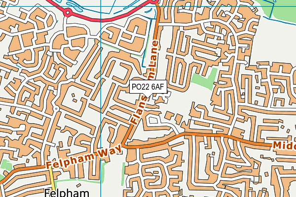 PO22 6AF map - OS VectorMap District (Ordnance Survey) PO22 6AF map - OS VectorMap District (Ordnance Survey)
