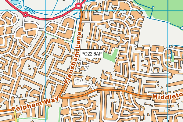 PO22 6AP map - OS VectorMap District (Ordnance Survey) PO22 6AP map - OS VectorMap District (Ordnance Survey)