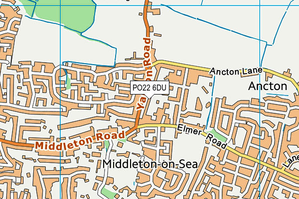 PO22 6DU map - OS VectorMap District (Ordnance Survey) PO22 6DU map - OS VectorMap District (Ordnance Survey)