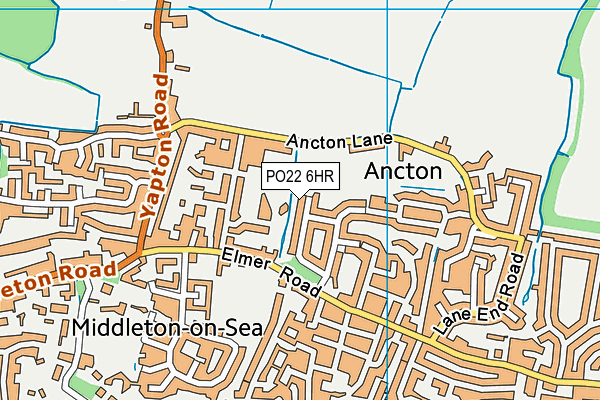 PO22 6HR map - OS VectorMap District (Ordnance Survey) PO22 6HR map - OS VectorMap District (Ordnance Survey)