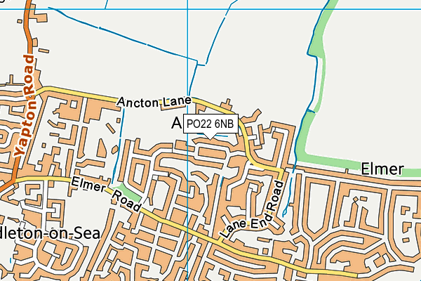 PO22 6NB map - OS VectorMap District (Ordnance Survey) PO22 6NB map - OS VectorMap District (Ordnance Survey)
