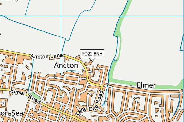 PO22 6NH map - OS VectorMap District (Ordnance Survey) PO22 6NH map - OS VectorMap District (Ordnance Survey)