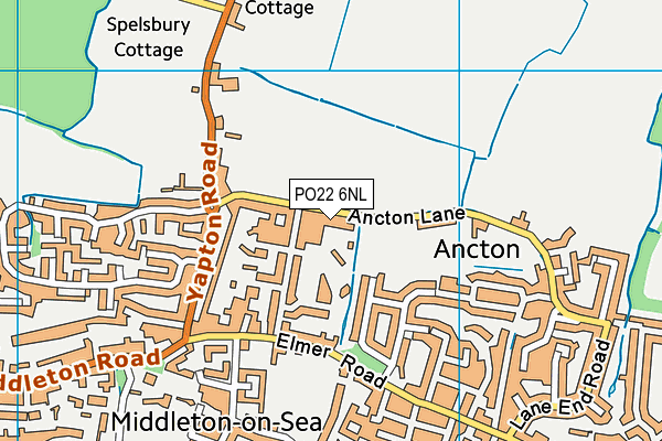PO22 6NL map - OS VectorMap District (Ordnance Survey) PO22 6NL map - OS VectorMap District (Ordnance Survey)