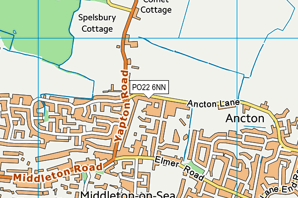 PO22 6NN map - OS VectorMap District (Ordnance Survey) PO22 6NN map - OS VectorMap District (Ordnance Survey)
