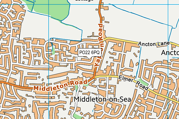 PO22 6PQ map - OS VectorMap District (Ordnance Survey) PO22 6PQ map - OS VectorMap District (Ordnance Survey)