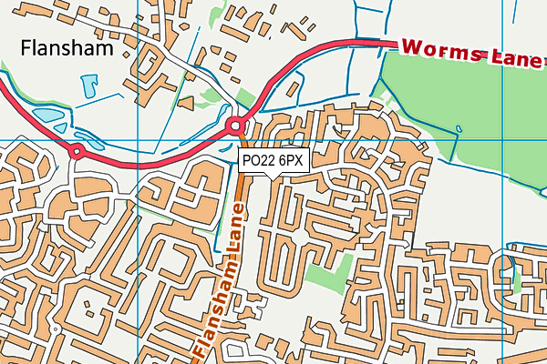 PO22 6PX map - OS VectorMap District (Ordnance Survey) PO22 6PX map - OS VectorMap District (Ordnance Survey)