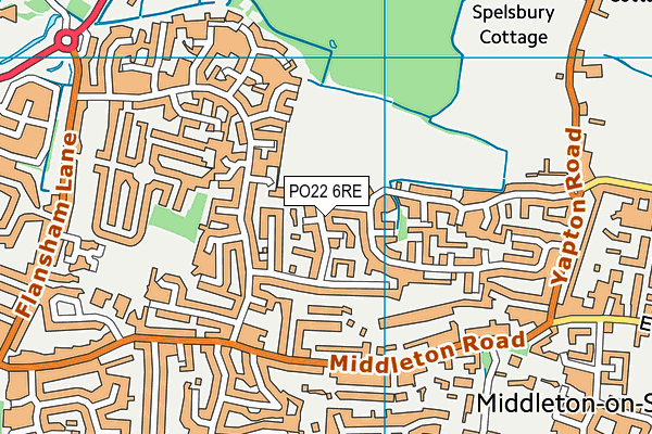 PO22 6RE map - OS VectorMap District (Ordnance Survey) PO22 6RE map - OS VectorMap District (Ordnance Survey)