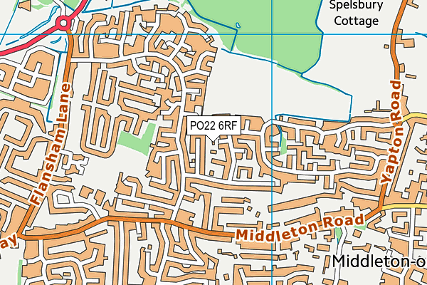 PO22 6RF map - OS VectorMap District (Ordnance Survey) PO22 6RF map - OS VectorMap District (Ordnance Survey)