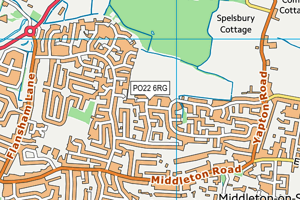 PO22 6RG map - OS VectorMap District (Ordnance Survey) PO22 6RG map - OS VectorMap District (Ordnance Survey)