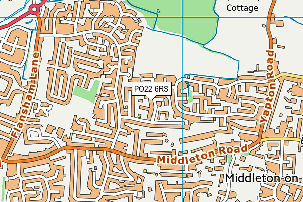 PO22 6RS map - OS VectorMap District (Ordnance Survey) PO22 6RS map - OS VectorMap District (Ordnance Survey)