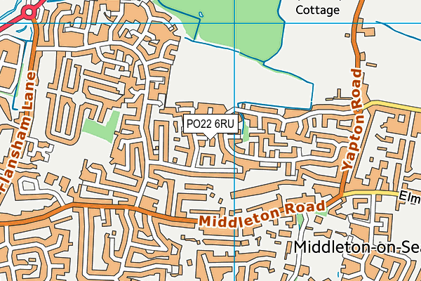PO22 6RU map - OS VectorMap District (Ordnance Survey) PO22 6RU map - OS VectorMap District (Ordnance Survey)