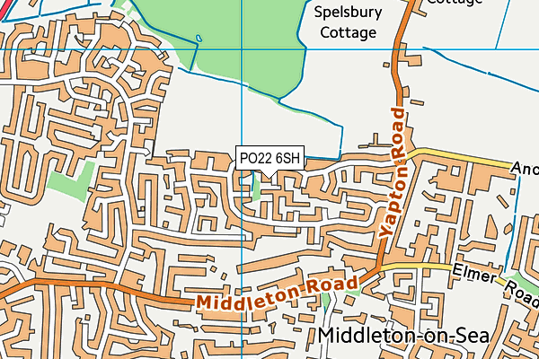 PO22 6SH map - OS VectorMap District (Ordnance Survey) PO22 6SH map - OS VectorMap District (Ordnance Survey)