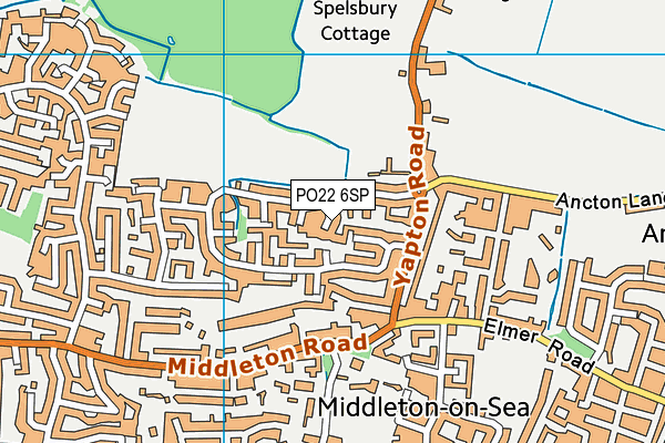 PO22 6SP map - OS VectorMap District (Ordnance Survey) PO22 6SP map - OS VectorMap District (Ordnance Survey)