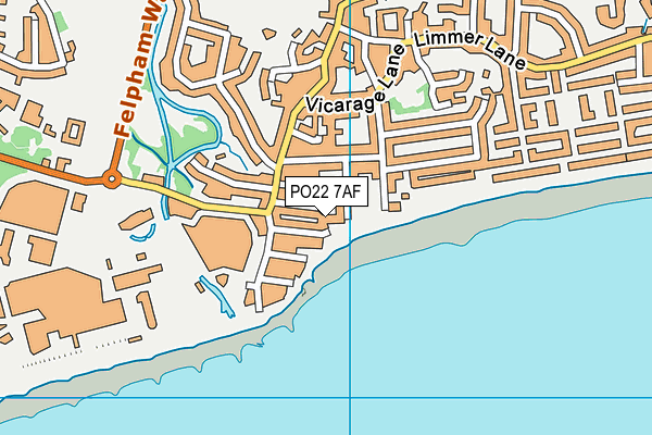 PO22 7AF map - OS VectorMap District (Ordnance Survey) PO22 7AF map - OS VectorMap District (Ordnance Survey)