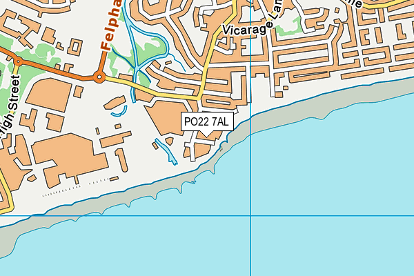 PO22 7AL map - OS VectorMap District (Ordnance Survey) PO22 7AL map - OS VectorMap District (Ordnance Survey)
