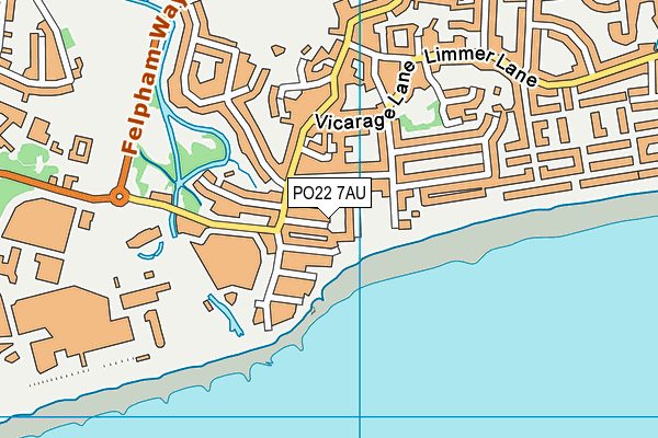 PO22 7AU map - OS VectorMap District (Ordnance Survey) PO22 7AU map - OS VectorMap District (Ordnance Survey)
