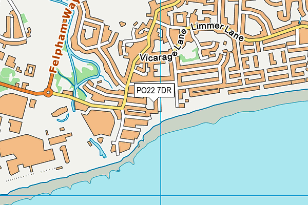 PO22 7DR map - OS VectorMap District (Ordnance Survey) PO22 7DR map - OS VectorMap District (Ordnance Survey)