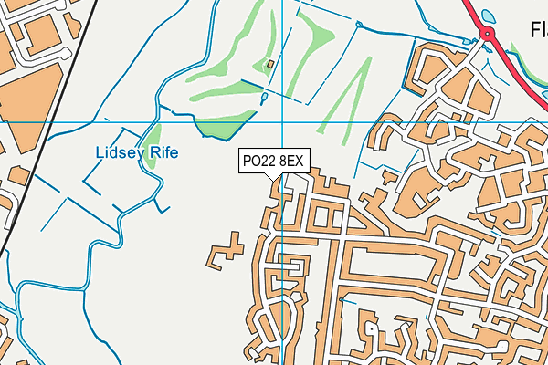 PO22 8EX map - OS VectorMap District (Ordnance Survey) PO22 8EX map - OS VectorMap District (Ordnance Survey)
