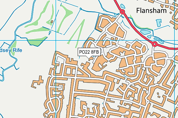 PO22 8FB map - OS VectorMap District (Ordnance Survey) PO22 8FB map - OS VectorMap District (Ordnance Survey)