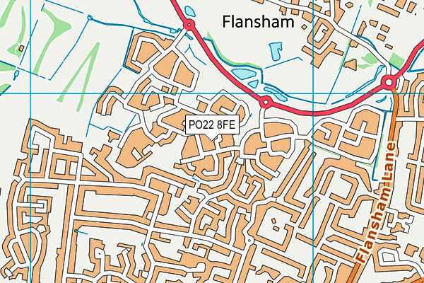 PO22 8FE map - OS VectorMap District (Ordnance Survey) PO22 8FE map - OS VectorMap District (Ordnance Survey)