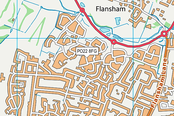 PO22 8FG map - OS VectorMap District (Ordnance Survey) PO22 8FG map - OS VectorMap District (Ordnance Survey)