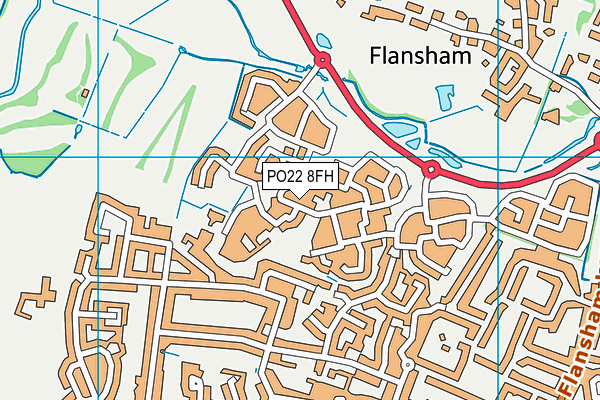 PO22 8FH map - OS VectorMap District (Ordnance Survey) PO22 8FH map - OS VectorMap District (Ordnance Survey)