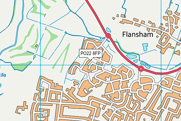 PO22 8FP map - OS VectorMap District (Ordnance Survey) PO22 8FP map - OS VectorMap District (Ordnance Survey)