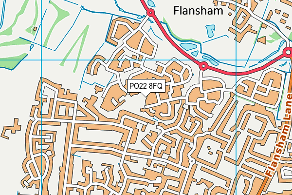 PO22 8FQ map - OS VectorMap District (Ordnance Survey) PO22 8FQ map - OS VectorMap District (Ordnance Survey)