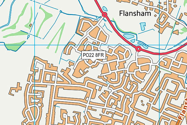 PO22 8FR map - OS VectorMap District (Ordnance Survey) PO22 8FR map - OS VectorMap District (Ordnance Survey)