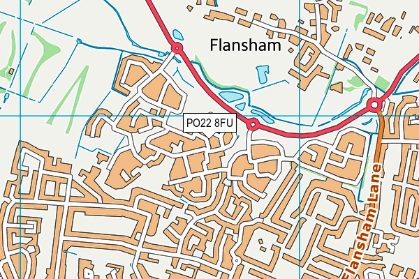 PO22 8FU map - OS VectorMap District (Ordnance Survey) PO22 8FU map - OS VectorMap District (Ordnance Survey)