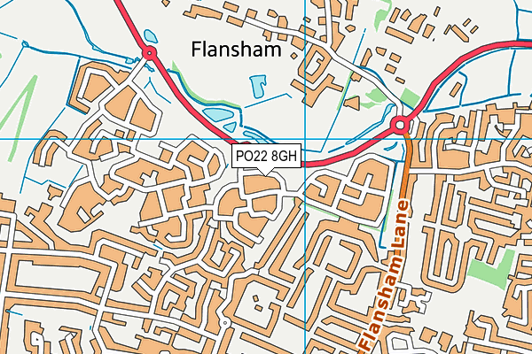 PO22 8GH map - OS VectorMap District (Ordnance Survey) PO22 8GH map - OS VectorMap District (Ordnance Survey)