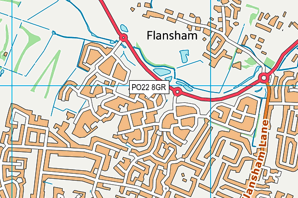 PO22 8GR map - OS VectorMap District (Ordnance Survey) PO22 8GR map - OS VectorMap District (Ordnance Survey)