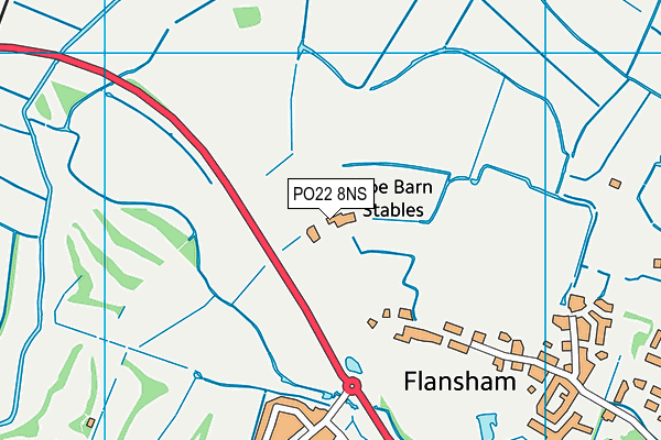 PO22 8NS map - OS VectorMap District (Ordnance Survey) PO22 8NS map - OS VectorMap District (Ordnance Survey)