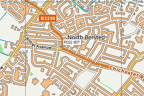 PO22 9DT map - OS VectorMap District (Ordnance Survey) PO22 9DT map - OS VectorMap District (Ordnance Survey)
