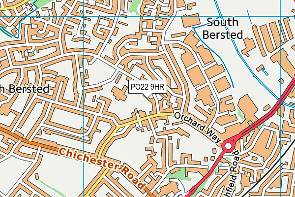 PO22 9HR map - OS VectorMap District (Ordnance Survey) PO22 9HR map - OS VectorMap District (Ordnance Survey)