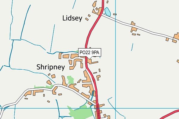 PO22 9PA map - OS VectorMap District (Ordnance Survey) PO22 9PA map - OS VectorMap District (Ordnance Survey)