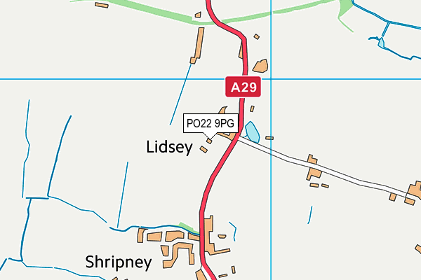 PO22 9PG map - OS VectorMap District (Ordnance Survey) PO22 9PG map - OS VectorMap District (Ordnance Survey)
