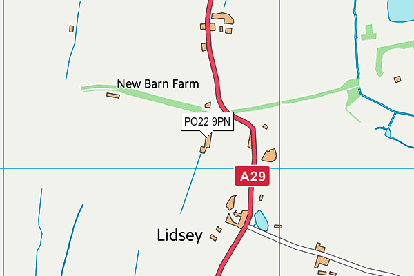 PO22 9PN map - OS VectorMap District (Ordnance Survey) PO22 9PN map - OS VectorMap District (Ordnance Survey)