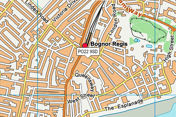 PO22 9SD map - OS VectorMap District (Ordnance Survey) PO22 9SD map - OS VectorMap District (Ordnance Survey)