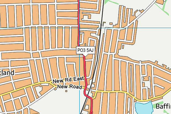 PO3 5AJ map - OS VectorMap District (Ordnance Survey) PO3 5AJ map - OS VectorMap District (Ordnance Survey)