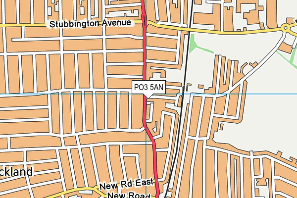 PO3 5AN map - OS VectorMap District (Ordnance Survey) PO3 5AN map - OS VectorMap District (Ordnance Survey)