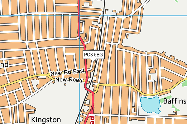 PO3 5BG map - OS VectorMap District (Ordnance Survey) PO3 5BG map - OS VectorMap District (Ordnance Survey)
