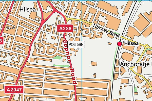 PO3 5BN map - OS VectorMap District (Ordnance Survey) PO3 5BN map - OS VectorMap District (Ordnance Survey)