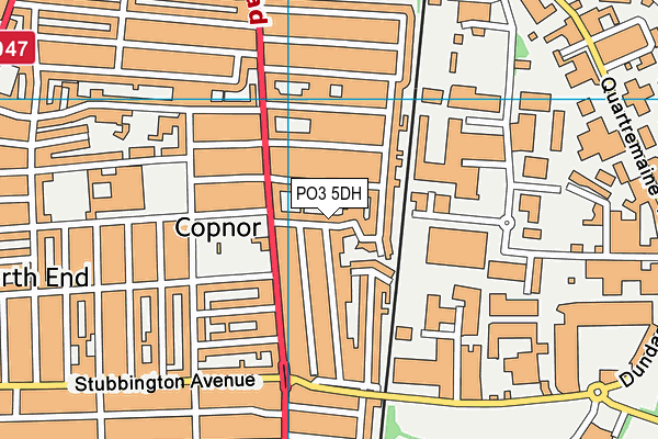 PO3 5DH map - OS VectorMap District (Ordnance Survey) PO3 5DH map - OS VectorMap District (Ordnance Survey)