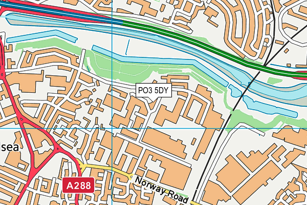 PO3 5DY map - OS VectorMap District (Ordnance Survey) PO3 5DY map - OS VectorMap District (Ordnance Survey)