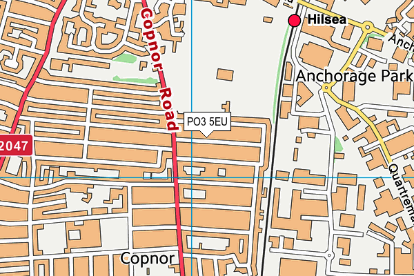 PO3 5EU map - OS VectorMap District (Ordnance Survey)